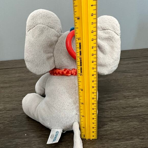 Baby Gund Flappy Baby Elephant with Crinkle Ears, Squeaker/Teether Plush - Picture 5 of 5